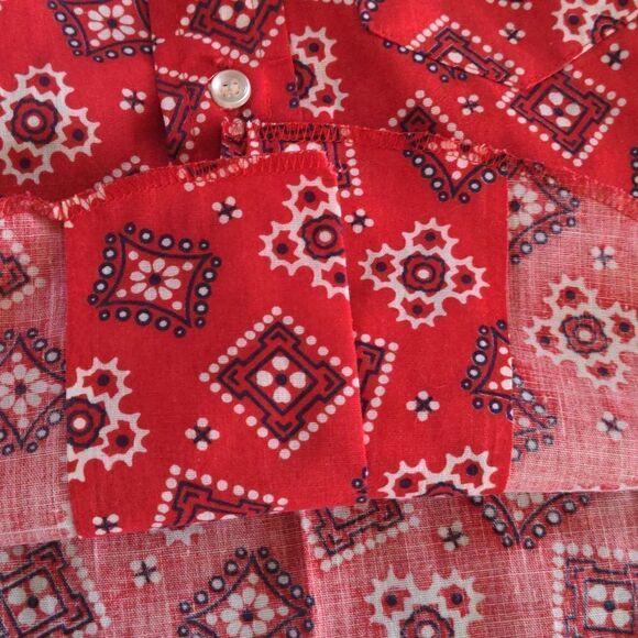 Healthtex vintage red paisley print top size 3T‎ - Picture 6 of 6